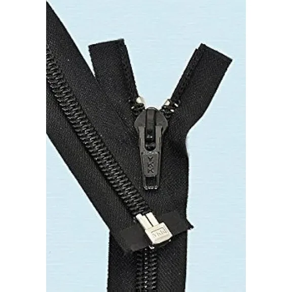 YKK® Sale 36" Separating Zipper ~ YKK#10 Nylon Coil Zipper ~ 580 Black (1 Zipper/Pack)