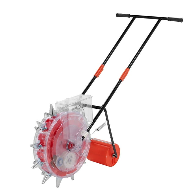 Sembradora Manual De Semillas FORLÍ C/ Contenedor y 12 Picos Mas 6 Discos Intercambiables Stuka Color Naranja