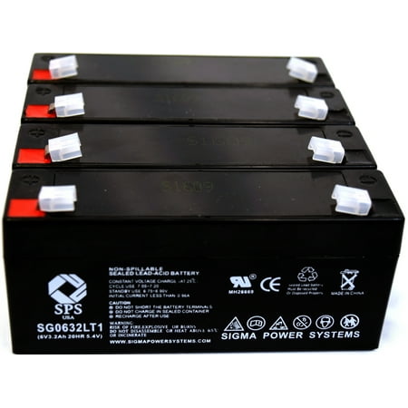 Tissue Processor - SPS Brand 6 V 3.2 Ah Replacement Battery with Terminal T1 for Bear Medical Systems ULTRA 2 TISSUE PROCESSOR (4 PACK)