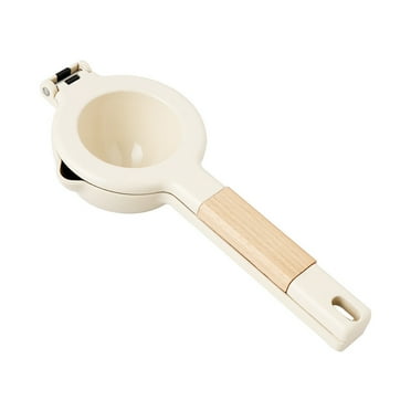 Lemon Squeezer Metal Squeezer Bowl Lime Squeezer Manual Citrus Press Juicer for Orange Citrus Fruit Juicer Wood Non-Slip Grips