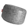thumbnail image 4 of Elodie Housse de Pouf Rond Housse de Repose-Pieds Gris Foncé (Sans Rembourrage), 4 of 6