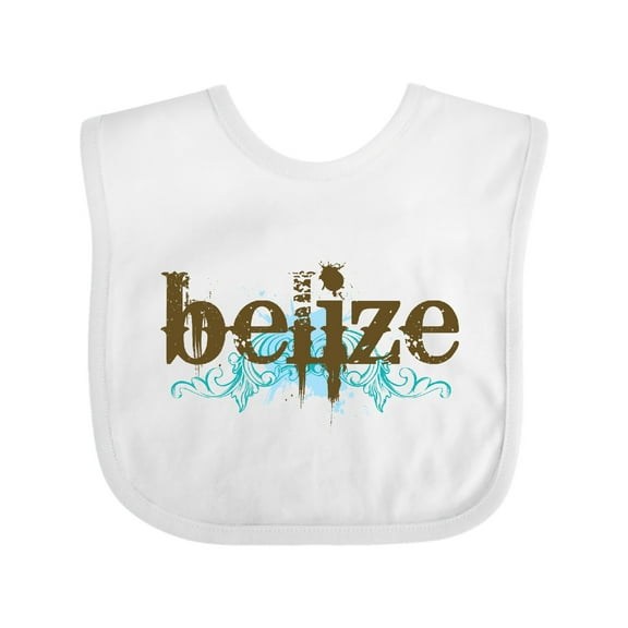 Inktastic Belize Country Grunge Shirts Boys or Girls Baby Bib