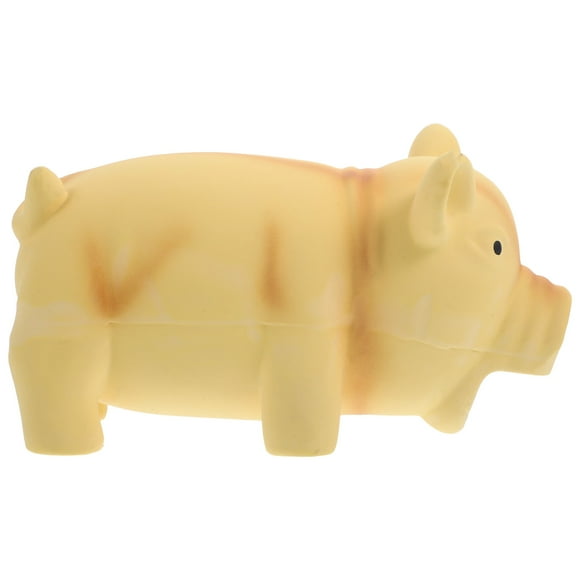 KAKOWELY Juguete de látex para cerdos, juguete interactivo para perros con sonido chirriante, juguete resistente a las mordeduras.