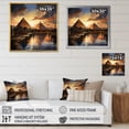 thumbnail image 4 of Designart "Sunrise Over Egypts Pyramid II" Egyptians Floater Framed Wall Decor, 4 of 7