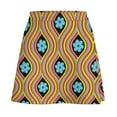 thumbnail image 4 of Mini Skirt for women 70S Retro Hippie A-line Skirt Bohemian Flower Power Street Style Casual Skirts, 4 of 6