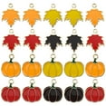 thumbnail image 1 of unbranded 40Ud Charms Para Joyería Metalicos Calabaza Y Hoja De Arce Para Decoracion Otoñal, 1 of 8