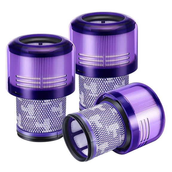 3 Pack V11 And V15 HEPA Filter Compatible for select Dy*son V11 (SV14, SV15, SV17, SV28) and V15 (SV22, SV47) cordless vacuum cleaners. Replacement part for Dy*son part number: 970013-02.