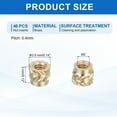 thumbnail image 2 of 46 Pcs Threaded Inserts, M2 Brass Heat Set Insert for 3D Printing, M2x3.5x3mm, 2 of 6