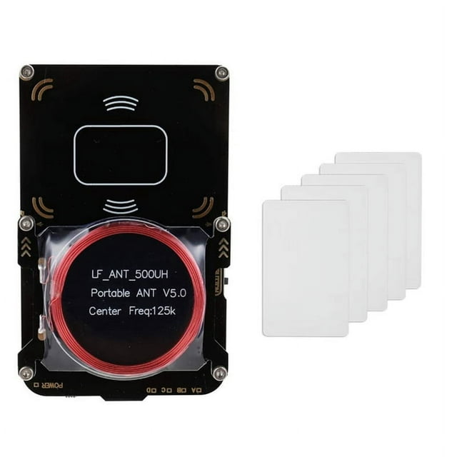 Proxmark3 RFID Card Reader+5XT5577 Card IC/ID Key Writer RFID Duplicator NFC 5.0 Smart Chip Copier Programmer Kit,1 x RFID Card Reader Kit,Black
