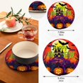 thumbnail image 3 of Halloween 2 Pack Pot Holders Trivets, Heat Resistant Hot Pads for Kitchen Table Decoration Trivets for Hot Dishes/Pot/Bowl/Teapot/Hot Pot Holders, 7" + 9.45", 3 of 7