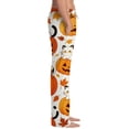 thumbnail image 4 of Evdexr Halloween Pajamas Mens 2026 Witch Hat Bat Pumpkin Printed Pajama Pants Drawstring Wide Leg Trousers Lounge Casual Elastic Waist Pants with Pocket 2XL, 4 of 7