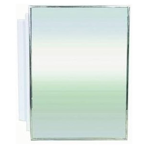 Products X311 Stainless Steel Frame Swing Door Medicine Cabinet, Surface or Recess Mount, 16.13" x 20.13" x 4"