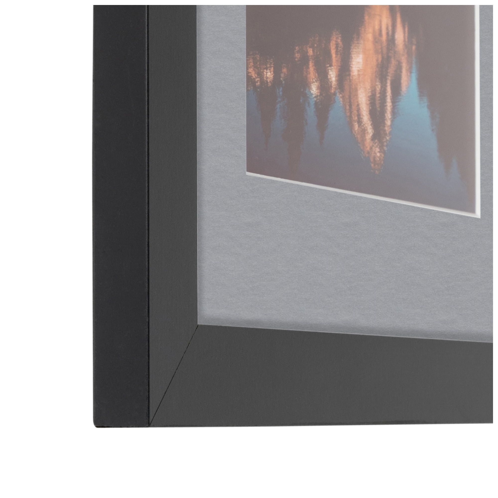 ArtToFrames Collage Photo Picture Frame with 1 - 18x24" Openings, Framed in Black with Silver and Black Mats (CDM-3926-1494)