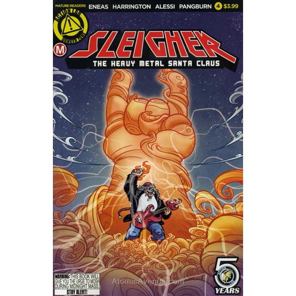 Sleigher: The Heavy Metal Santa Claus #4 VF ; Action Lab Comic Book