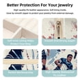 thumbnail image 3 of Rugby Travel Portable Square Jewelry Display Case: Storage Solution for Rings, Earrings, Necklaces, Bracelets, and More! Ideal for Girls and Women: Jewelry Stand, Display, and Box in One, 3 of 6
