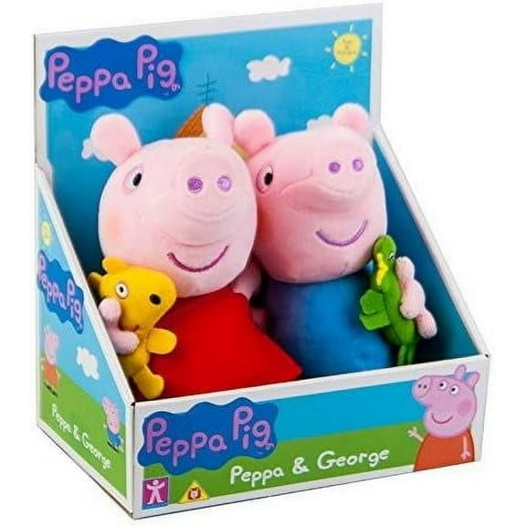 Character Options Peppa Pig Soft Plush Toy Set - Peppa & George