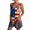 Blue, variant on Usa Flag Jumpsuits Women Stars and Stripes Sleeveless Casual Rompers Patriotic 4th Of July Classic Summer OverallsM