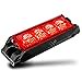 thumbnail image 3 of NanoFlare 4" 4W Red LED Surface Mount Police Grill Strobe Warning Light [SAE Class 1] [Sync-able Modes] 12V Rectangle Grille Flashing Emergency Fire Light for EMS Responder Firefighter Vehicle Car, 3 of 4