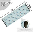 thumbnail image 5 of Yayeee Runner Rug for Bedroom 2'x6' Machine Washable Hallway Non Slip Mat, Blue Ice Hockey, 5 of 8