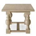 thumbnail image 5 of Maven Lane Leon Traditional Wooden Dining Table in Antiqued White Finish, 5 of 7