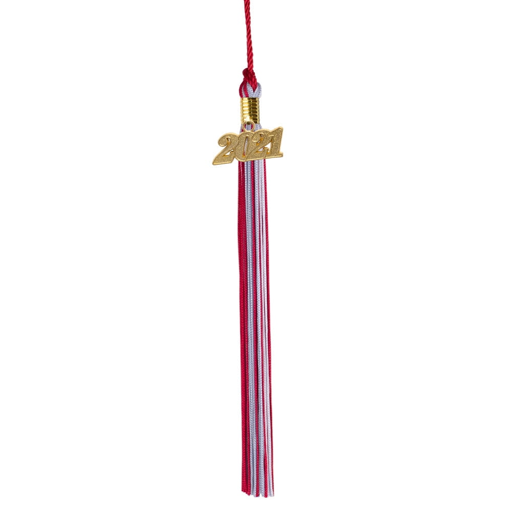 Class Act Graduation 2023 Tassel With Silver Year Charm - Multi-Color (Black/Dark Green/White) - View #14