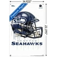 thumbnail image 2 of NFL Seattle Seahawks - Drip Helmet 20 Wall Poster with Pushpins, 14.72" x 22.37", 2 of 6
