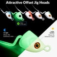 thumbnail image 5 of THKFISH Jig Heads for Fishing Hooks Bass Fishing Lures Texas Rig Hooks Swimbait Jig Heads Five Colors 1/5oz 10pcs, 5 of 9