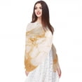 thumbnail image 5 of Marble Light and Breathable Chiffon Yarn Silk scarf for Women, Translucent 180*73 Size - Elegant Head Scarf for All Seasons, 5 of 6