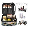 thumbnail image 2 of FORMRS Travel Makeup Bag Large Capacity Train Case Cosmetic Organizer with Adjustable Dividers, Boho Style Sun, 2 of 8