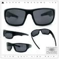 thumbnail image 2 of Mens Polarized Antiglare Biker Wrap Around Plastic Sport Sunglasses Matte Black - Black, 2 of 8