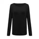 thumbnail image 2 of Blusa de Larga con Cuello y Hombros Descubiertos para Mujer Negro S, 2 of 5