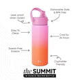 thumbnail image 2 of Simple Modern 18 fl oz Insulated Stainless Steel Summit Wide Mouth Water Bottle with Handle and Straw Lid | Sunberry, 2 of 8