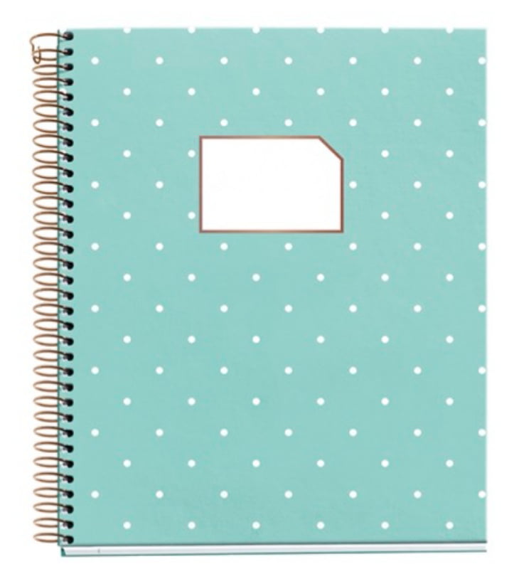 Miquelrius 4-subject College Rule Cardboard Notebook 6.5x8 Hope 
