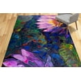 thumbnail image 3 of Stair Rug, Farmhouse Rug, Floral Rug, Bath Rug, Lotus Painting Rugs, Kitchen Rugs, Entry Rugs, Modern Rug, Modern Rug, Printed Rugs, 3.9'x5.9' - 120x180 cm, 3 of 8