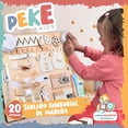thumbnail image 2 of PEKE KIDS Tablero Montessori de Madera - Pizarrón y Plumones - Juguetes Montessori Niños de 1 a 4 años - Juguetes Sensoriales y Educativos - Juegos didacticos para niños - Juguetes de Madera PEKE KIDS MONTESSORI, 2 of 4