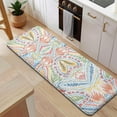thumbnail image 5 of Multicolor Paisley Pattern Kitchen Rug Mat,Kitchen Runner Rugs Non Skid Washable,Decorative Kitchen Floor Mats for Kitchen,Sink,Laundry,17"x47.2", 5 of 7