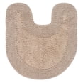 thumbnail image 4 of Home Weavers Double Ruffle Collection 100% Cotton Bathroom Rugs Set, Washable Rug, Extra Soft and Absorbent bath Rug, Kitchen Mat, Bath Mat Set, Bath Floor Mat Non Slip, 20"x20" Contour, Linen Rug, 4 of 7