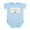 Sky Blue, variant on CafePress - Raised On Café Con Leche Infant Bodysuit - Baby Light Bodysuit, Size Newborn - 24 Months