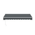 thumbnail image 2 of ALEKO 12x10 ft Grey Motorized Retractable Patio Awning, 2 of 13