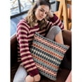 thumbnail image 2 of Plutus Brands Red, Blue Plutus Harmony Border Luxury Throw Pillow 16 in x 16in, Double Sided 16" x 16", 2 of 2