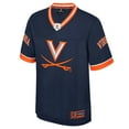 thumbnail image 2 of Men's Colosseum  Navy Virginia Cavaliers Nothing But The Hits Football Jersey, 2 of 3