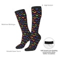 thumbnail image 4 of Susaid Rainbow Butterfly Print Thermal Winter Socks for Men and Women, Warm Crew Hiking Socks, for Boots and Outdoor Activities, 4 of 6