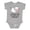 AC-Heather Grey, variant on Loved by Jesus Cute Baby Lamb Boys or Girls Baby Bodysuit