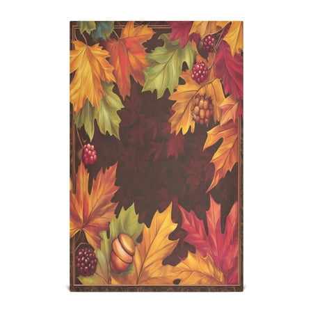 

Multi-Purpose Kitchen Towels 28x18 Inch Dishcloths with Hanging Loop Decorative and Practical Towels for Kitchen Dining Autumn-themed Garden Pattern
