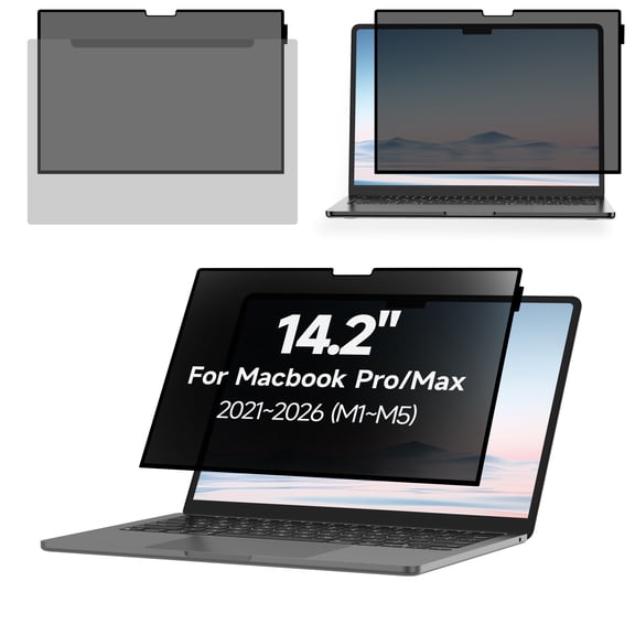 BROPGOD Privacy Screen for MacBook Pro 14.2 Inch (2021–2026, M1–M5 Pro/Max), Removable Anti-Glare Privacy Film