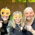 thumbnail image 2 of Big Dot of Happiness Pumpkin Patch Glasses and Masks - Paper Card Stock Fall, Halloween or Thanksgiving Party Photo Booth Props Kit - 10 Count, 2 of 8