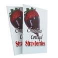 thumbnail image 4 of A-frame Sidewalk Chocolate Covered Strawberries 24" x 36" Double Sided A-Frame Sidewalk Sign, Includes 2 Plastic Inserts | Foldable Portable White Signicade Sandwich Board Signs, 4 of 5