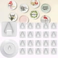thumbnail image 1 of Gancho Para Platos De Pared De 50 Uds., Ganchos Colgantes Multiusos Simples Adhesivos Para Carga, Colgadores Verticales De Plástico Sin Perforación Para Baño Serendint HA036258-00, 1 of 1