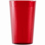 Cambro 950P2156 Colorware 9.8 oz. Ruby Red Customizable SAN Plastic Tumbler - 24/Case