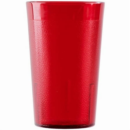 Cambro 950P2156 Colorware 9.8 oz. Ruby Red Customizable SAN Plastic Tumbler - 24/Case